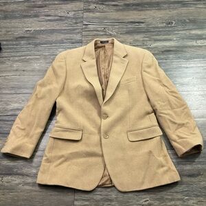 Ralph Ralph Lauren 100% Camel Hair Sport Coat Mens Sz 42R